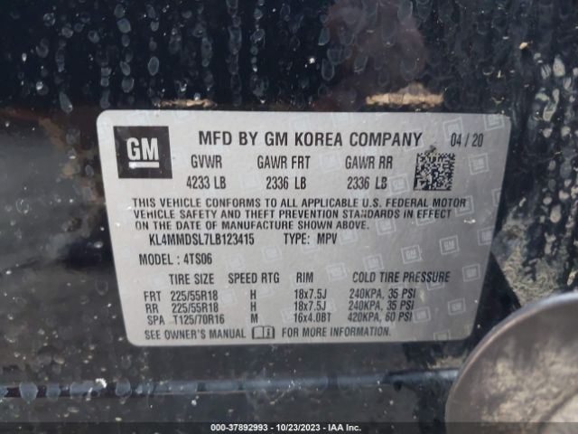 KL4MMDSL7LB123415 Buick Encore Gx Select