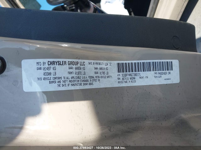 2012 FIAT 500 3C3CFFAR6CT382171 Photo 8