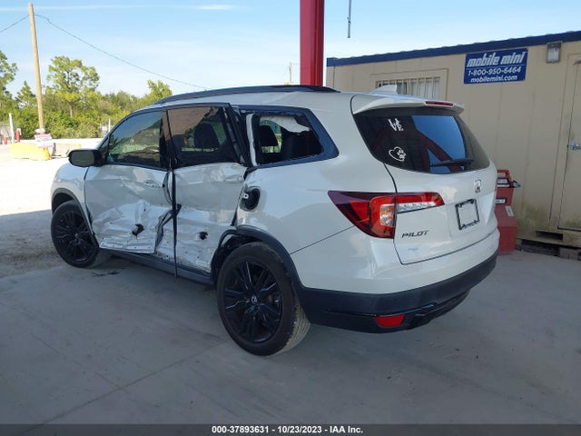 2021 HONDA PILOT AWD BLACK EDITION VIN: 5FNYF6H7XMB055987