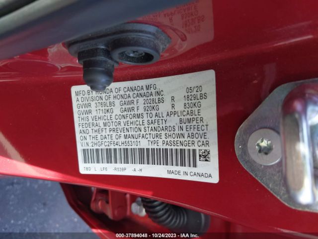 2HGFC2F64LH553101 Honda Civic Sedan Lx