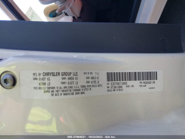 2012 FIAT 500 3C3CFFDR2CT120935 Photo 8