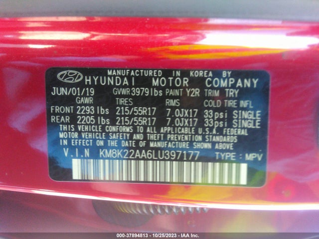 Hyundai Kona Sel 2020 KM8K22AA6LU397177 Image 9