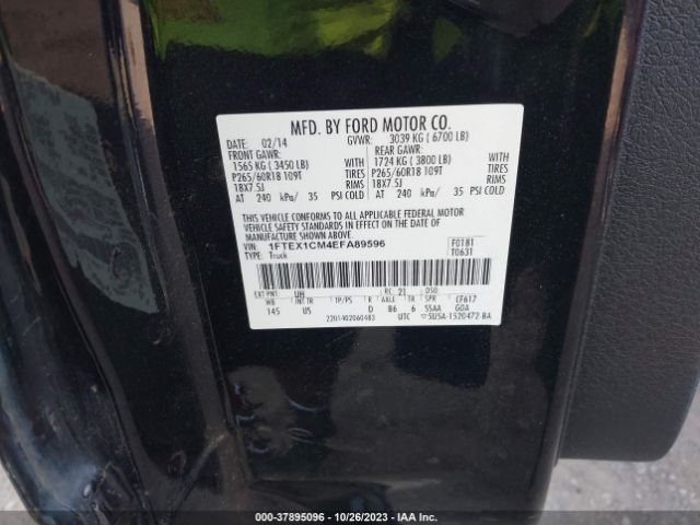 1FTEX1CM4EFA89596 Ford F-150 Xl/stx/xlt