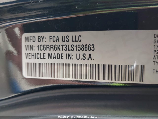 RAM 1500 Classic Tradesman 2020 1C6RR6KT3LS158663 Image 9