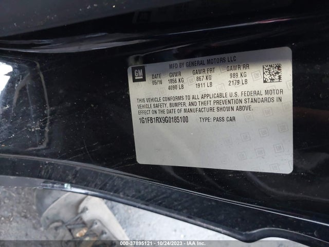 Chevrolet Camaro 1lt 2016 1G1FB1RX9G0185100 Image 9