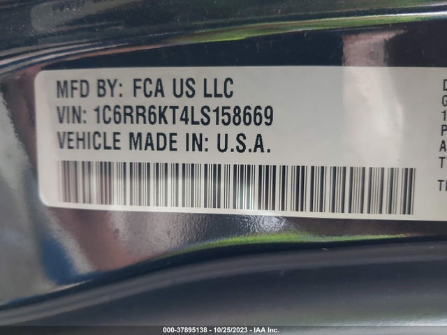 RAM 1500 Classic Tradesman 2020 1C6RR6KT4LS158669 Image 9