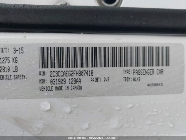 2C3CCAEG2FH807418 Chrysler 300 300c