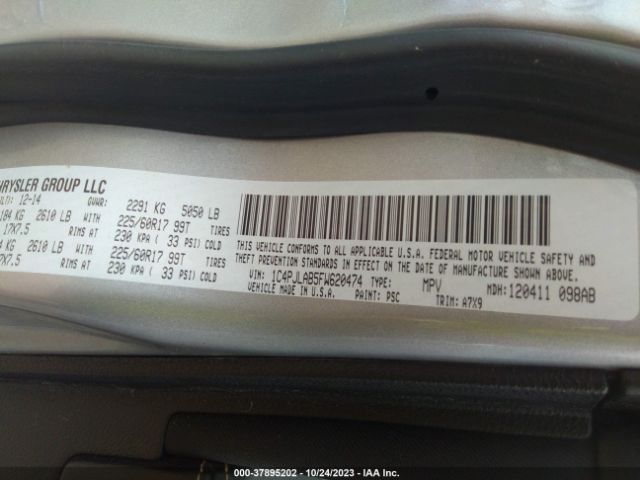 1C4PJLAB5FW620474 Jeep Cherokee Sport