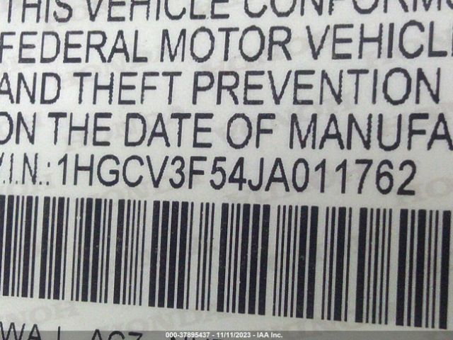 1HGCV3F54JA011762 Honda Accord Hybrid Ex-l