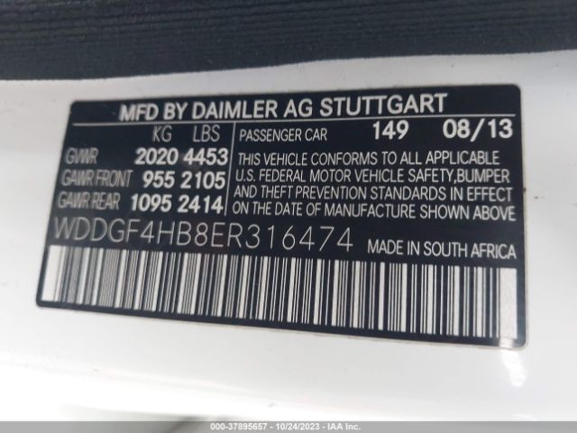 WDDGF4HB8ER316474 Mercedes-Benz C-class C 250