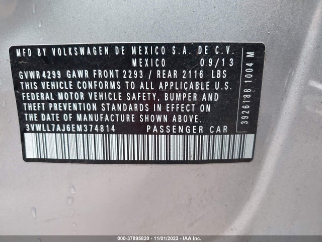 3VWLL7AJ6EM374814 Volkswagen Jetta Sedan Tdi W/premium
