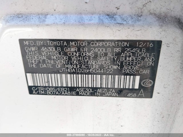 JTHBA1D26H5044122 Lexus Is Is Turbo