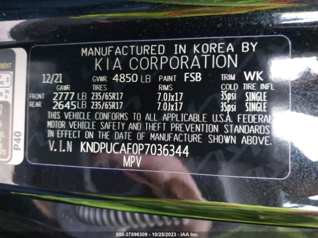 KNDPUCAF0P7036344 KIA Sportage Lx