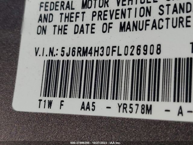 5J6RM4H30FL026908 Honda CR-V LX