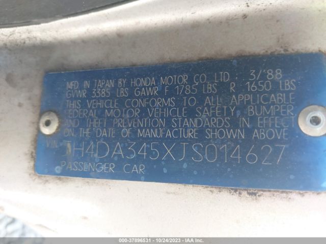 1988 ACURA INTEGRA JH4DA345XJS014627 Photo 8