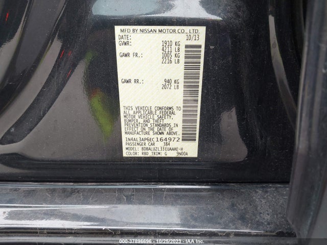 Nissan Altima 2.5 Sv 2014 1N4AL3AP6EC164972 Image 9