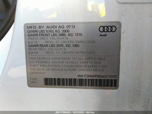 WA1CMAFPXEA027200 Audi Q5 Premium Plus