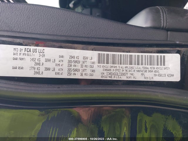 Dodge Durango Gt Plus Rwd 2020 1C4RDHDG3LC320577 Image 9