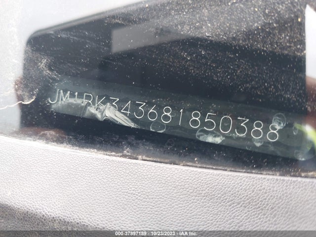 2008 MAZDA MAZDA3 S GRAND TOURING VIN: JM1BK343681850388