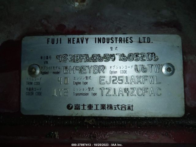 2004 SUBARU OUTBACK 4S3BH686547605206 Photo 8