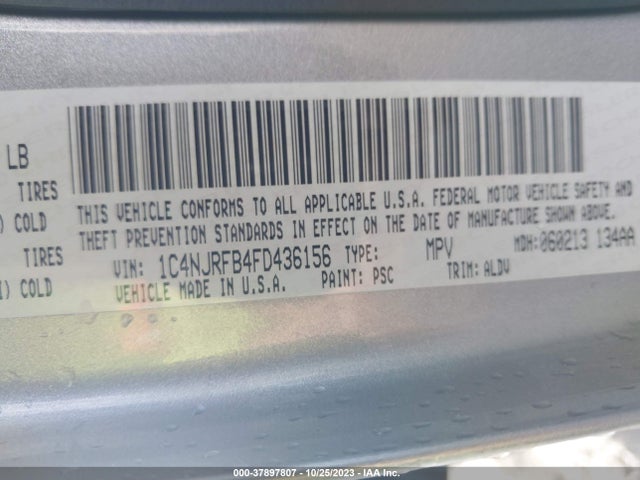 1C4NJRFB4FD436156 Jeep Patriot High Altitude Edition