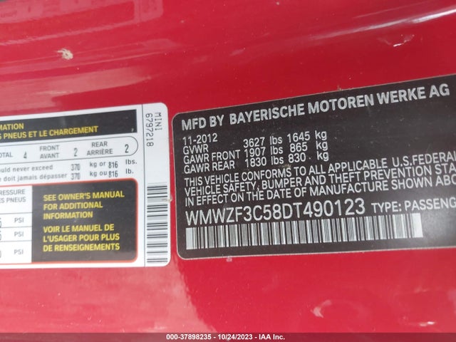 2013 MINI COOPER CLUBMAN WMWZF3C58DT490123 Photo 8