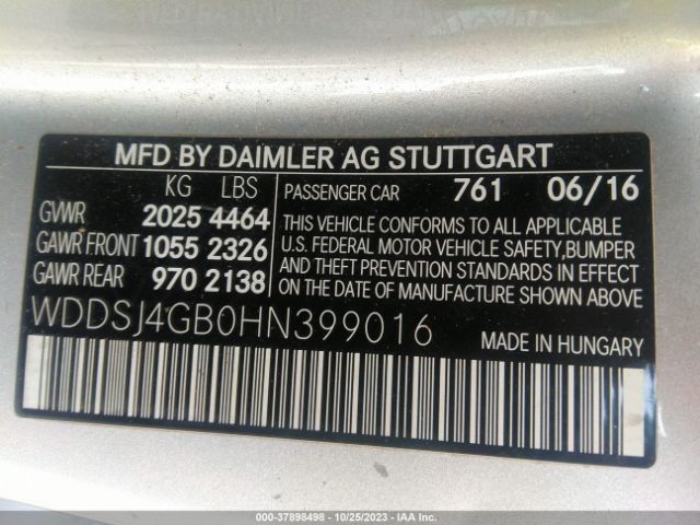 2017 MERCEDES-BENZ CLA WDDSJ4GB0HN399016 Photo 8