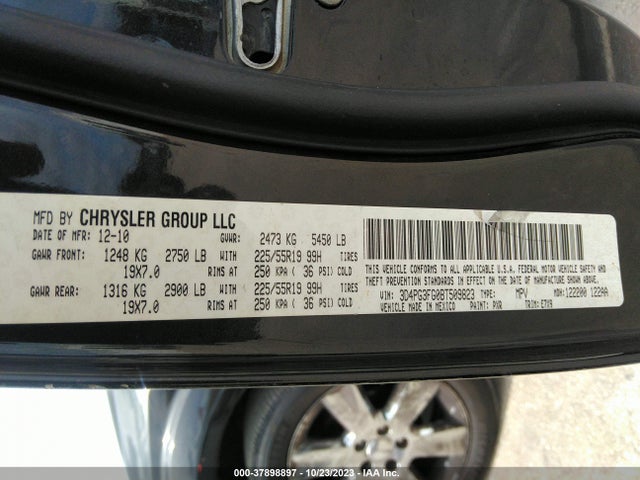 Aukcja sprzedaży 2011 Dodge Journey Crew, vin: 3D4PG3FG0BT509823, numer aukcji: 37898897
