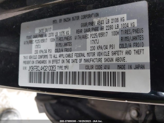 Mazda Cx-5 Touring 2017 JM3KFBCL4H0210063 Image 9