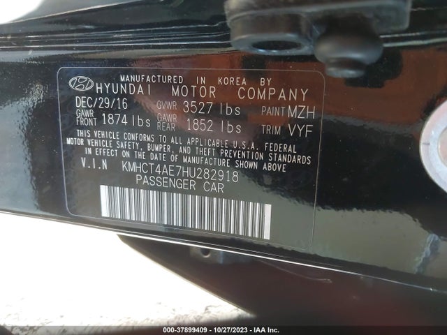 Hyundai Accent Value Edition 2017 KMHCT4AE7HU282918 Image 9