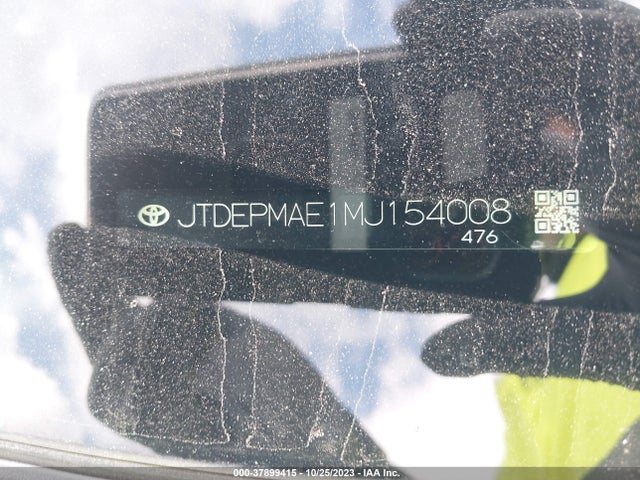 2021 TOYOTA COROLLA LE VIN: JTDEPMAE1MJ154008