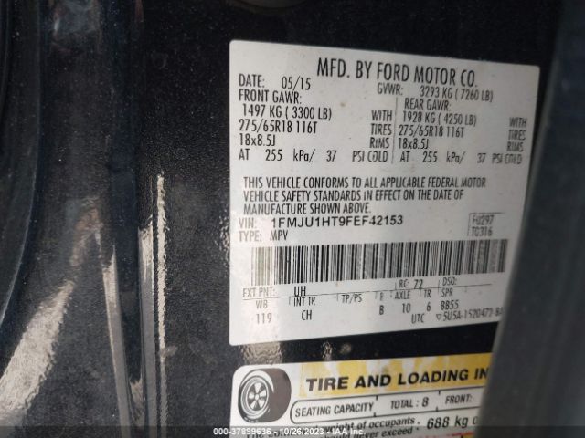 1FMJU1HT9FEF42153 Ford Expedition Xlt/king Ranch