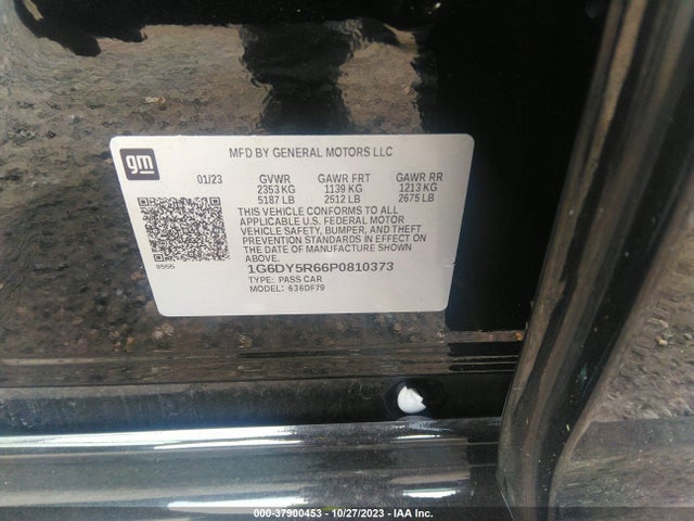 1G6DY5R66P0810373 Cadillac Ct5-v Blackwing