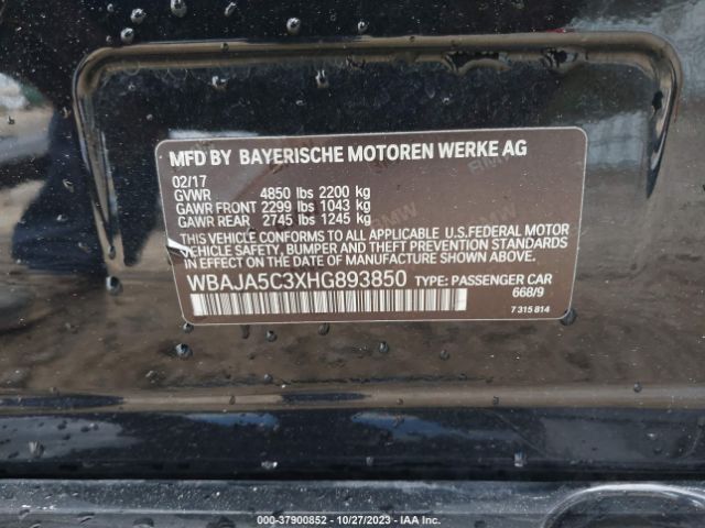 WBAJA5C3XHG893850 BMW 5 Series 530i