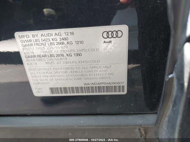 Audi Q5 2.0t Premium 2017 WA1M2AFP5HA090607 Image 9