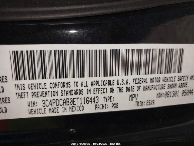 Dodge JOURNEY SE 2014 3C4PDCAB0ET116443 Image 9