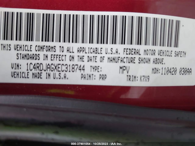 Dodge Durango Sxt 2014 1C4RDJAGXEC318744 Image 9