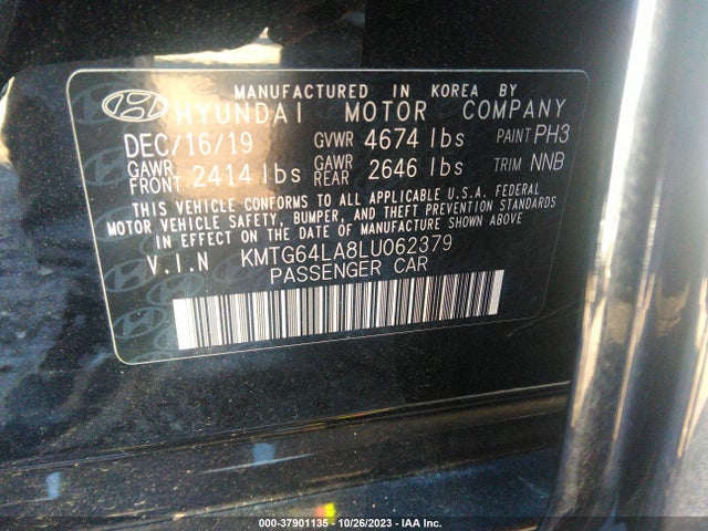 Genesis G70 2.0T 2020 KMTG64LA8LU062379 Image 9