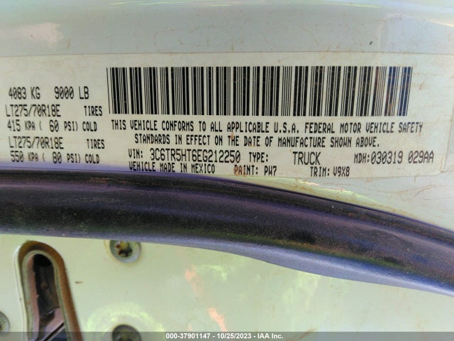 3C6TR5HT6EG212250 RAM 2500 Tradesman