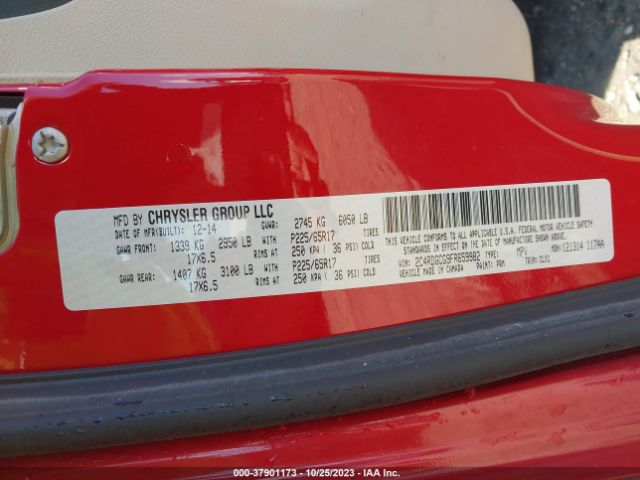 2C4RDGCG9FR659982 Dodge Grand Caravan Sxt Plus