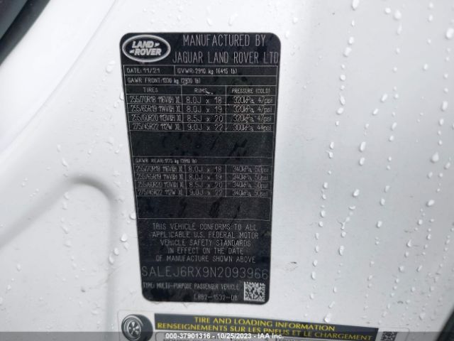 SALEJ6RX9N2093966 Land Rover Defender S