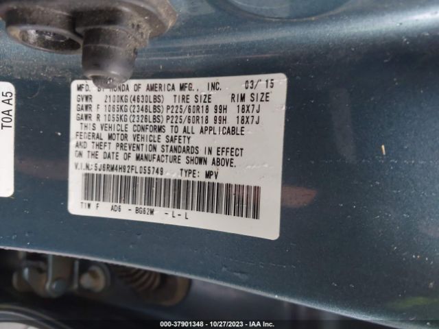 5J6RM4H92FL055749 Honda Cr-v Touring