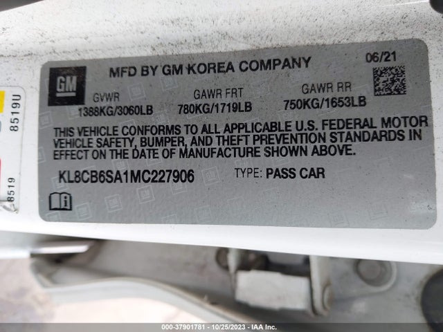 Chevrolet Spark Fwd Ls Automatic 2021 KL8CB6SA1MC227906 Image 9