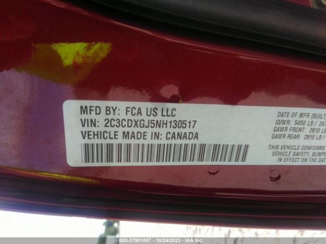 2C3CDXGJ5NH130517 Dodge Charger Scat Pack