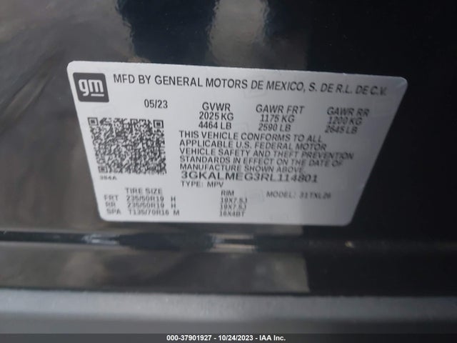 2024 GMC TERRAIN SLE VIN: 3GKALMEG3RL114801