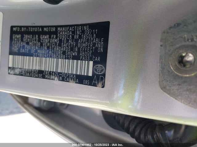 2011 TOYOTA COROLLA L/LE/S VIN: 2T1BU4EE5BC688112