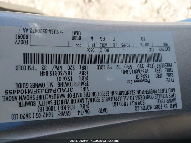 Ford FIESTA SE 2015 3FADP4BJ3FM104455 Image 9