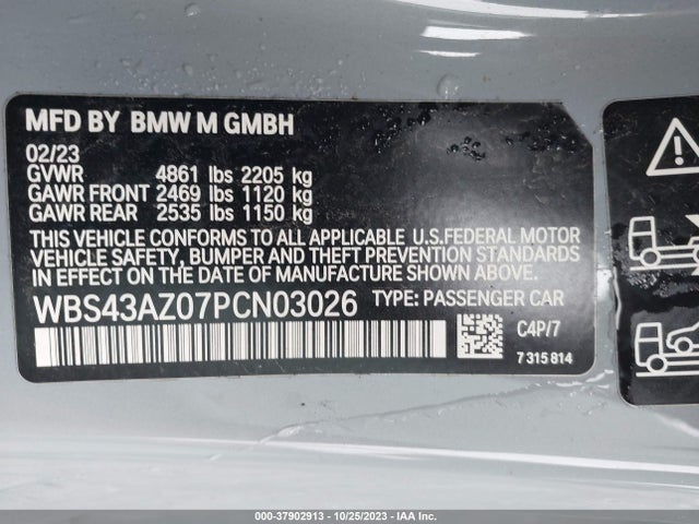 BMW M4 Competition Xdrive 2023 WBS43AZ07PCN03026 Image 9