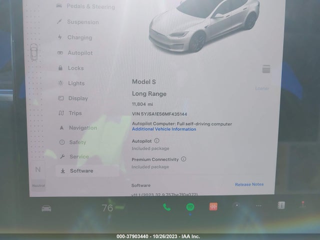 Tesla Model S Long Range 2021 5YJSA1E56MF435144 Image 7