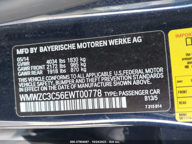 2014 MINI COUNTRYMAN WMWZC3C56EWT00778 Photo 8